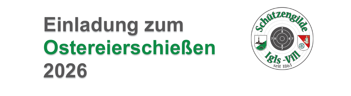 Ostereierschießen 2026 – Termin 1